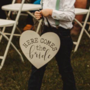 Here Comes the Bride Sign